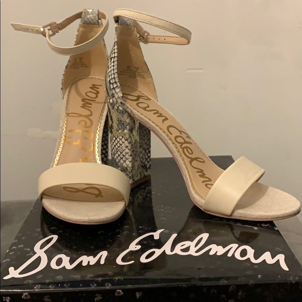 Sam Edelman Snake Yaro Heels. Worn once!